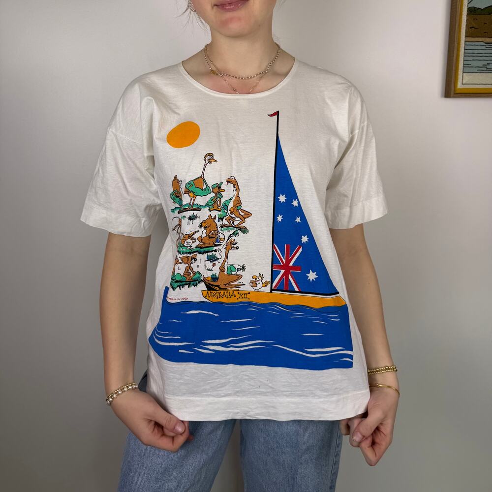 vintage single stitch australia tee shirt size medium
